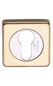 Накладка на ключевой цилиндр SILLUR CL-C P.GOLD (золото блестящее, квадратное основание)